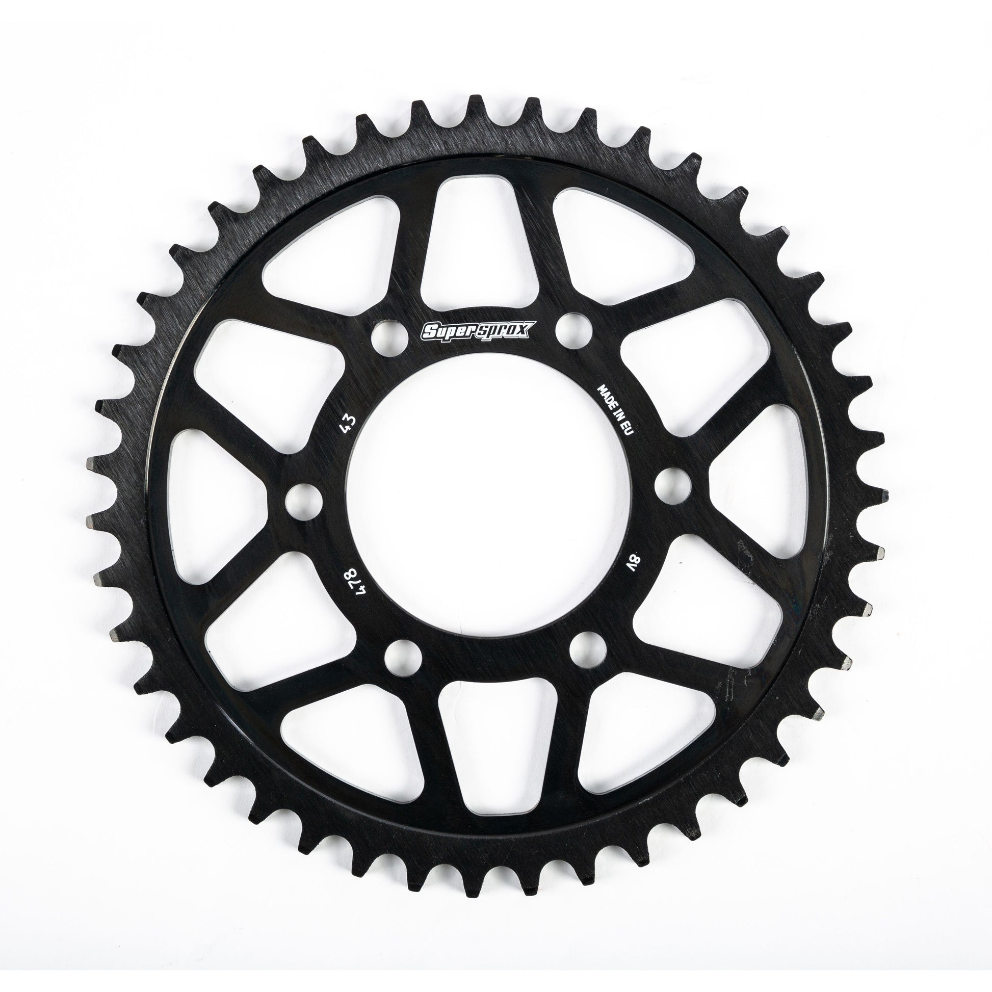 Rear Edge Sprocket Steel 43t 520 Blk Kaw/Pol