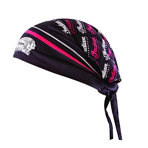 Indian Motorcycle Headdress Head Tie, Red/Black