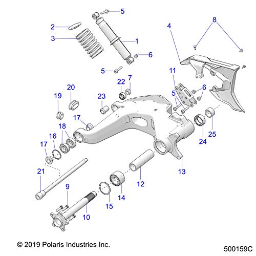 Polaris Slingshot Race-Bearing,AXLE, Genuine OEM Part 5142328, Qty 1