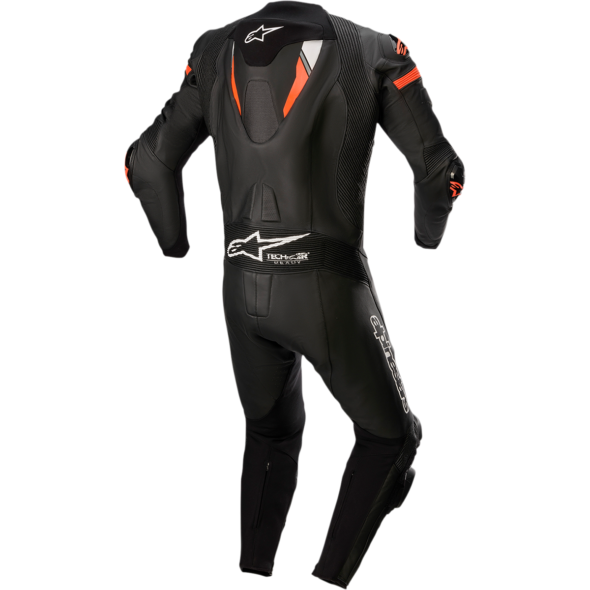 ALPINESTARS Missile Ignition v2 1-Piece Leather Suit - Black/Red Fluo - US 46 / EU 56 3150222-1030-56