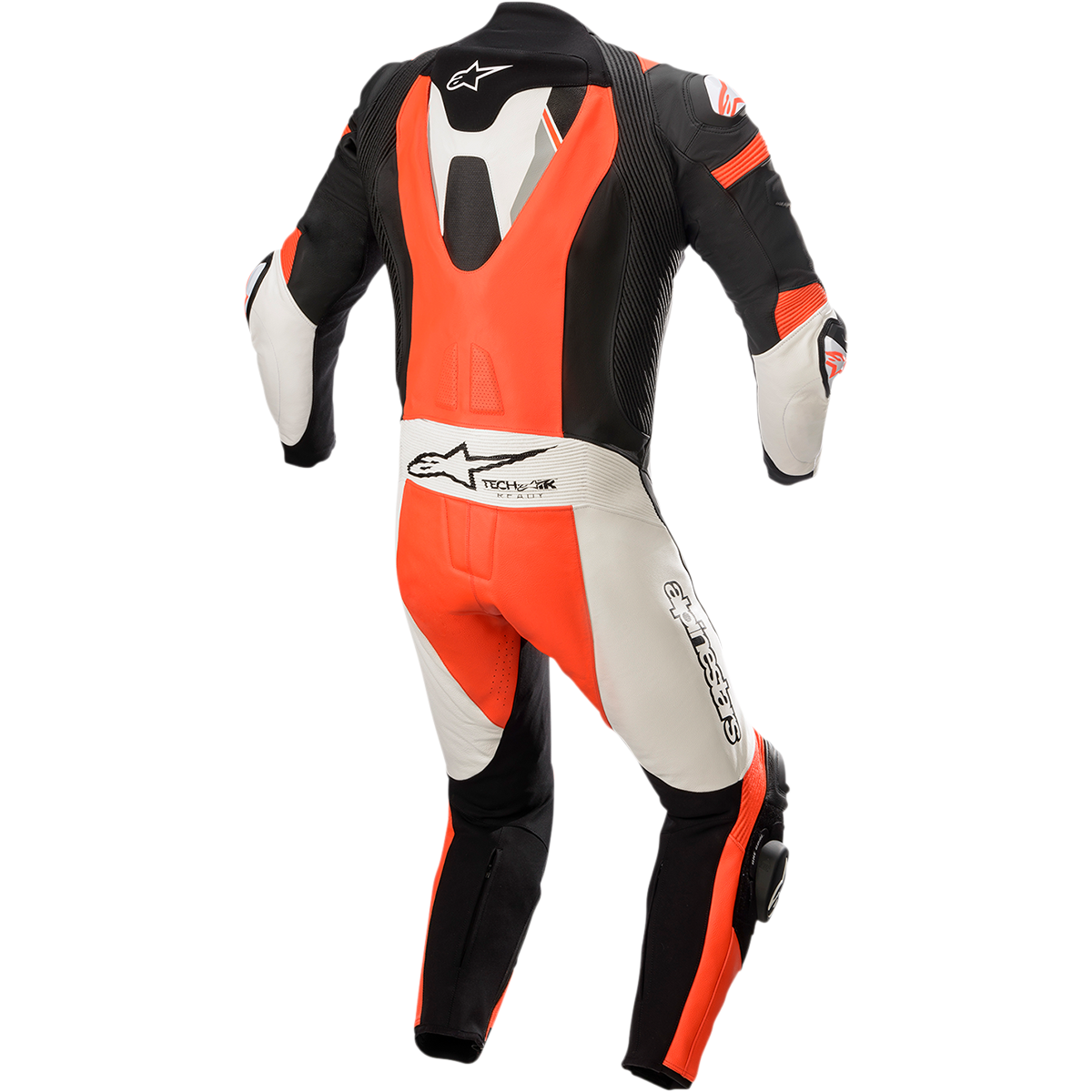 ALPINESTARS Missile Ignition v2 1-Piece Leather Suit - Black/White/Red Fluo - US 46 / EU 56 3150222-1231-56