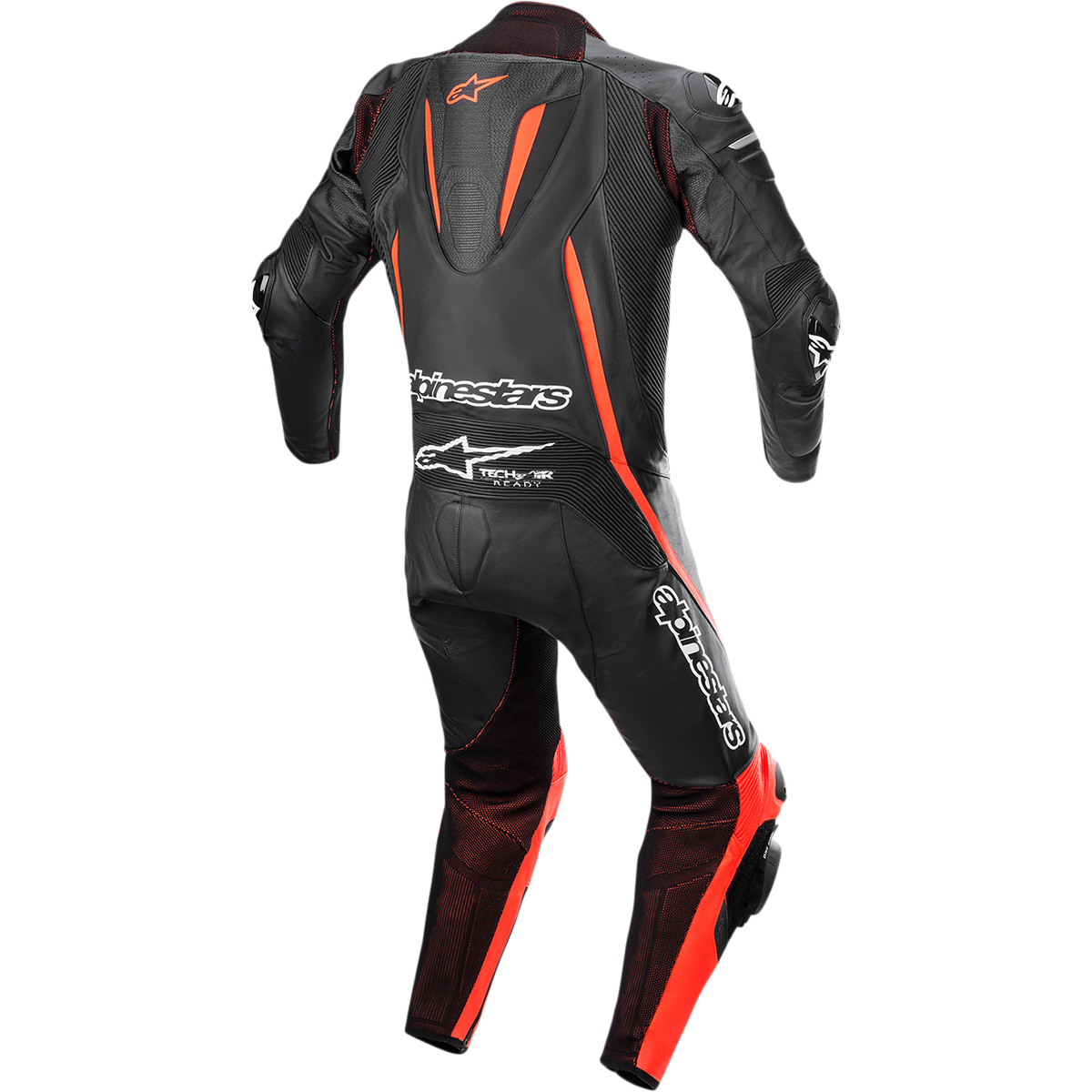 ALPINESTARS Fusion 1-Piece Suit - Black/Red Fluo - US 38 / EU 48 3153022-1030-48