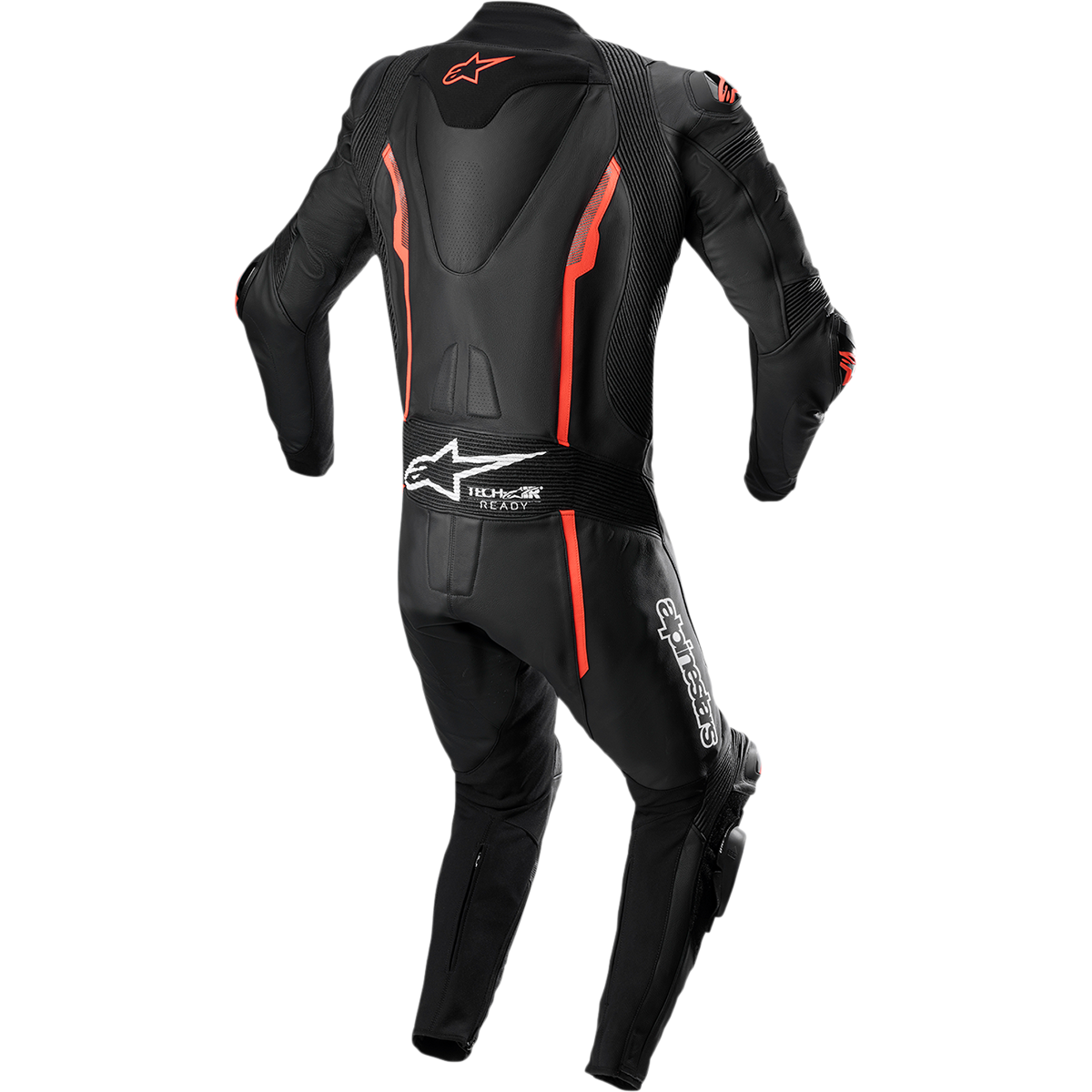 ALPINESTARS Missile v2 1-Piece Leather Suit - Black/Red Fluo - US 50 / EU 60 3150122-1030-60