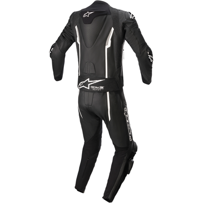 ALPINESTARS Missile v2 2-Piece Leather Suit - Black/White - US 44 / EU 54 3160122-12-54