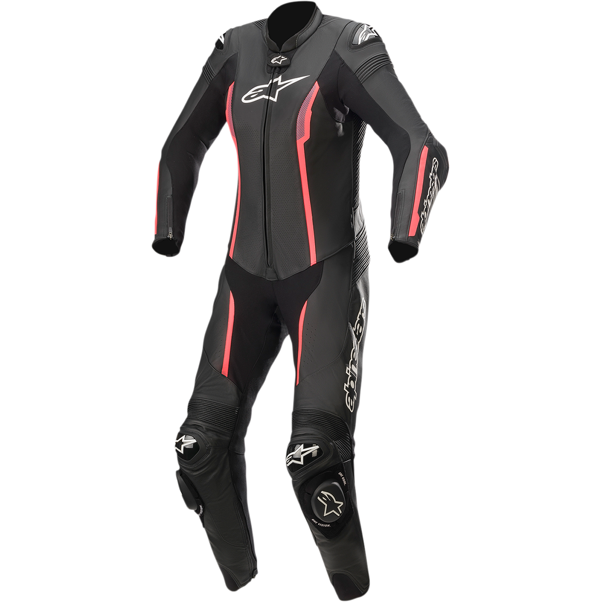 ALPINESTARS Stella Missile v2 1-Piece Leather Suit - Black/Pink - US 2 / EU 38 3180122-1838-38
