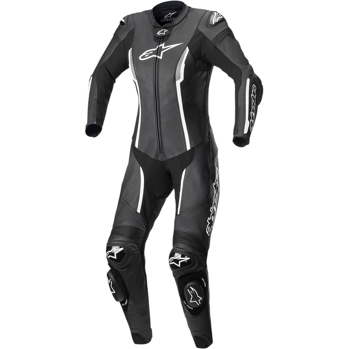 ALPINESTARS Stella Missile v2 1-Piece Leather Suit - Black/White - US 6 / EU 42 3180122-12-42