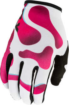 Youth Lite  Vibe Gloves White/Pink/Blue Yl