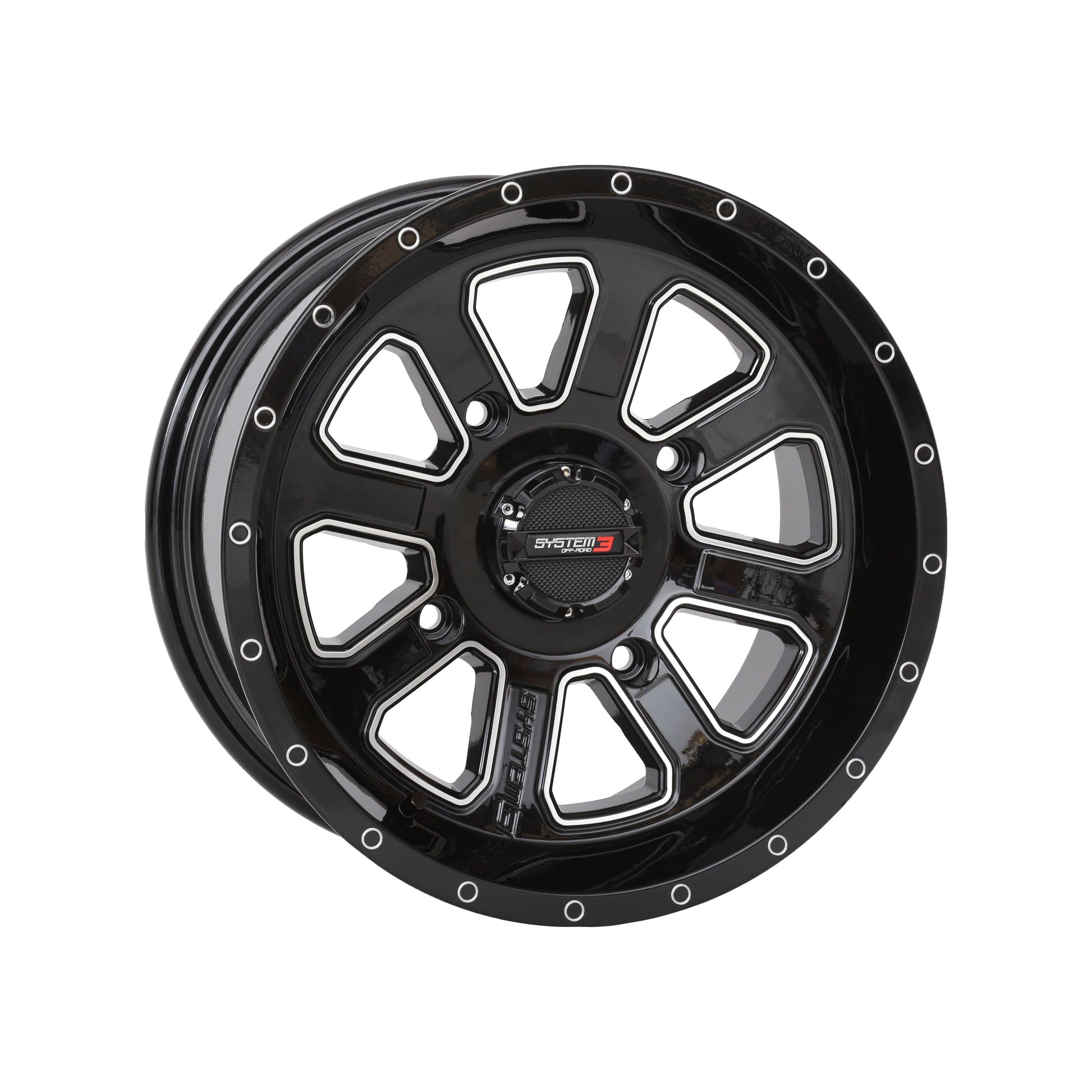 St4 Wheel 14x7 4+3 (+10mm) 4/156 Gloss Black/Machined