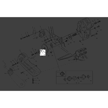 Polaris ATV Retaining Ring, Genuine OEM Part 7710433, Qty 1