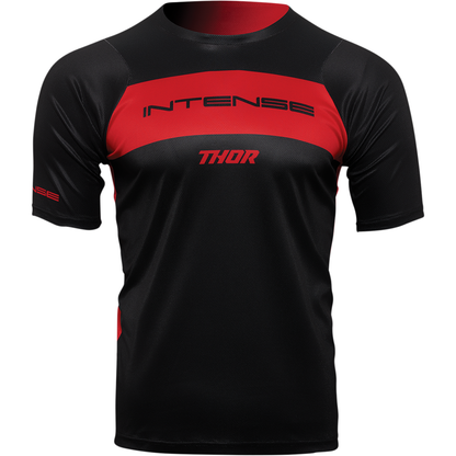 THOR Intense Assist Dart Short-Sleeve Jersey - Black/Red - Small 5120-0151