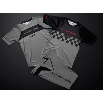 THOR Intense Assist Dart Short-Sleeve Jersey - Gray/Black - Small 5120-0157