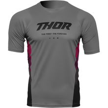 THOR Assist React Short-Sleeve Jersey - Gray/Purple - Large 5120-0177