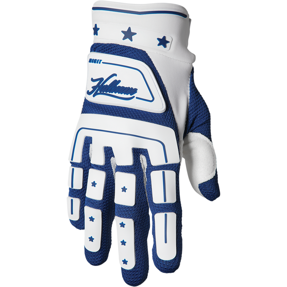 THOR Hallman Digit Gloves - White/Navy - XS 3330-6770