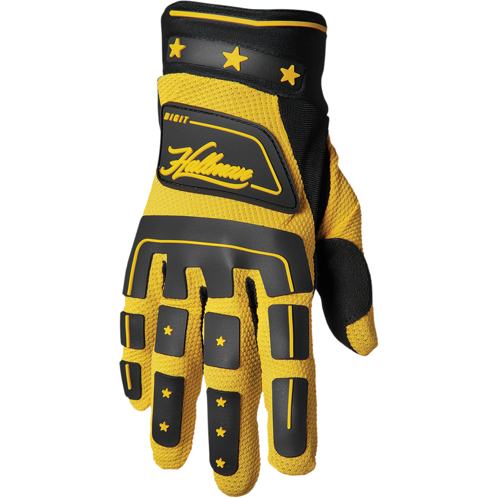 THOR Hallman Digit Gloves - Black/Yellow - Small 3330-6777
