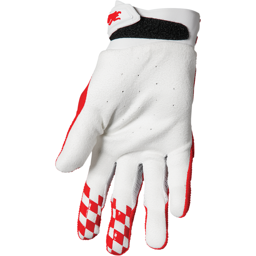 THOR Hallman Digit Gloves - White/Red - Small 3330-6783