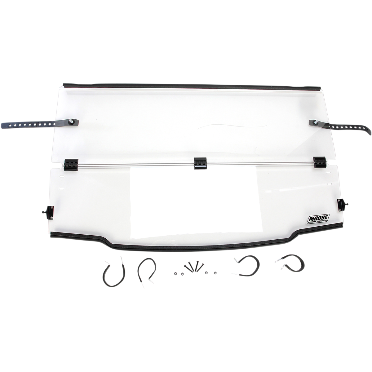 MOOSE OFFROAD Full Folding Windshield - Polished LEMA100-0026