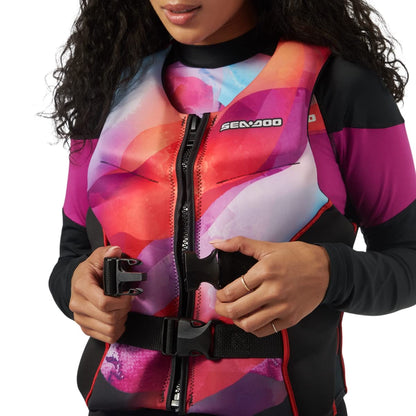 Sea-Doo Airflow Sunset Edition Adult Unisex PFD/Life Jacket (Ecoprene) 285988,Red,X-Large