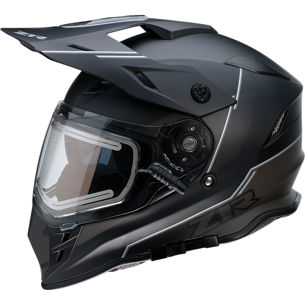Z1R Range Snow Helmet - Bladestorm - Electric - Dual Pane - Black/White - Medium 0101-14049
