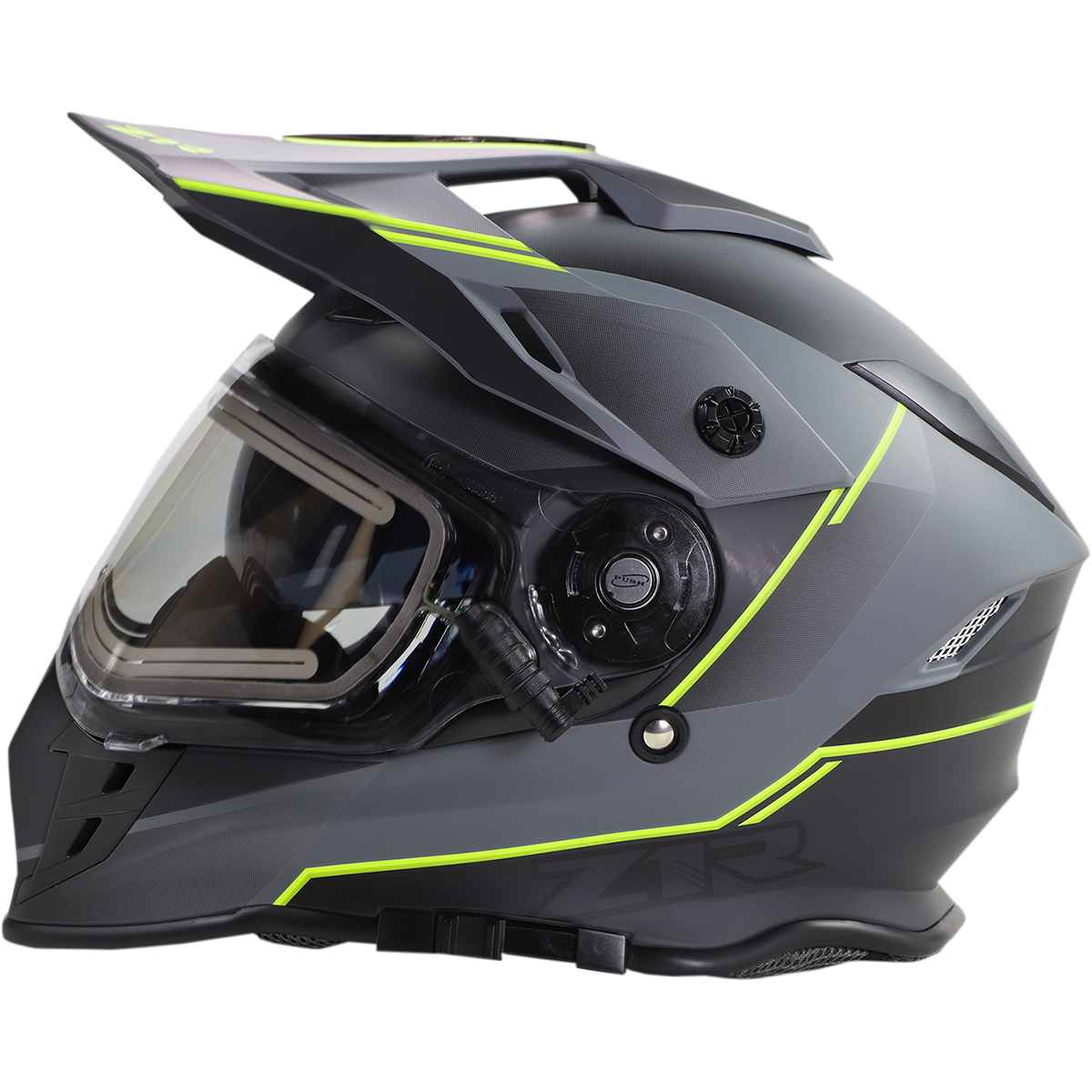 Z1R Range Snow Helmet - Bladestorm - Electric - Dual Pane - Gray/Black/Hi-Viz Yellow - Large 0101-14068
