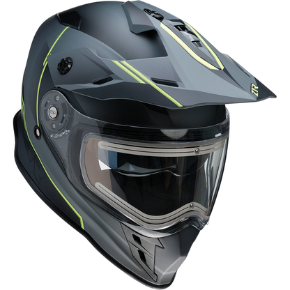 Z1R Range Snow Helmet - Bladestorm - Electric - Dual Pane - Gray/Black/Hi-Viz Yellow - Medium 0101-14067