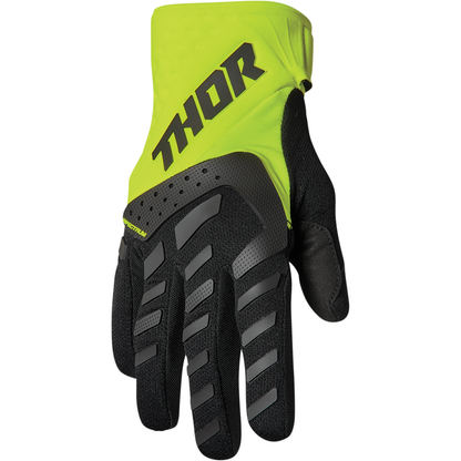 THOR Youth Spectrum Gloves - Black/Acid - XS 3332-1618