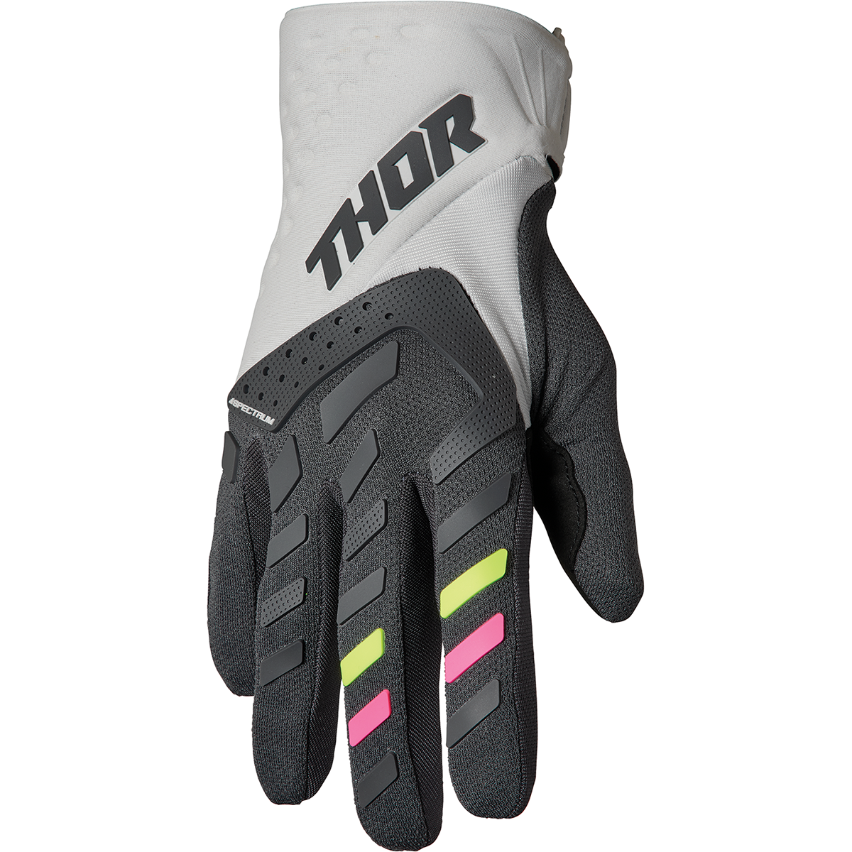 THOR Women's Spectrum Gloves - Light Gray/Charcoal - Large 3331-0205