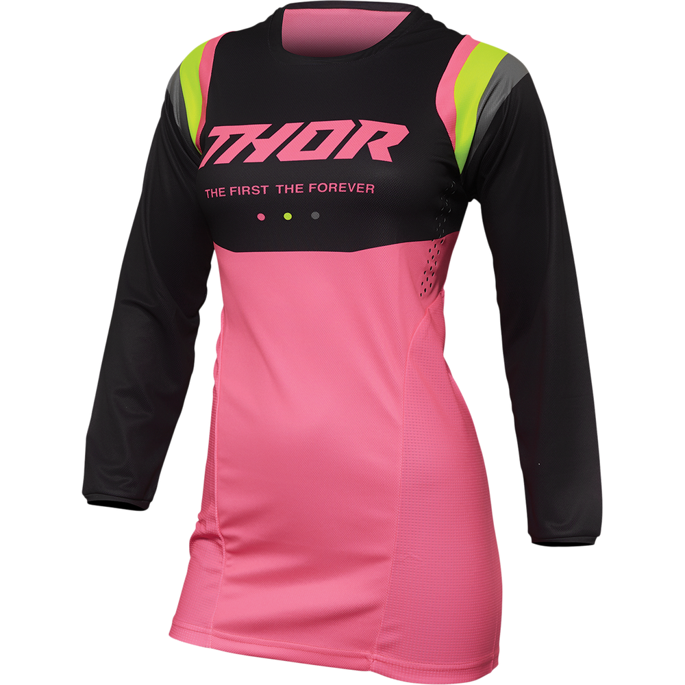 THOR Women's Pulse REV Jersey - Charcoal/Pink - Medium 2911-0239