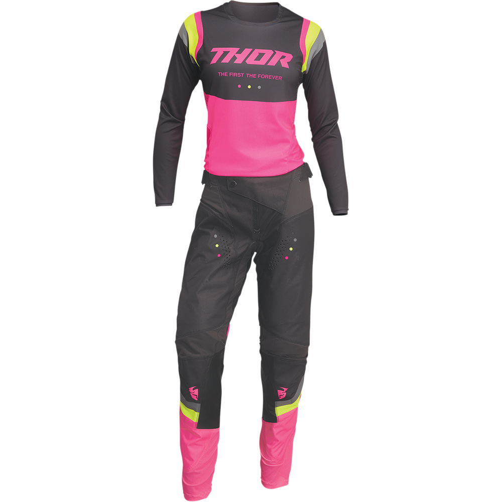 
                      
                        THOR Women's Pulse REV Jersey - Charcoal/Pink - Medium 2911-0239
                      
                    