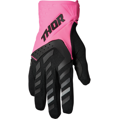 THOR Women's Spectrum Gloves - Fluo Pink/Black - Medium 3331-0208