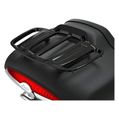 Genuine Indian Motorcycle Aluminum Gloss Black Rear Trunk Rack 2884452-266