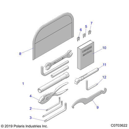 Polaris RZR MAN-OWN, 20 RZR T, Genuine OEM Part 9929980, Qty 1