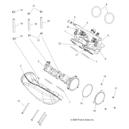 Polaris ATV Intake Port Seal, Genuine OEM Part 5413283, Qty 1