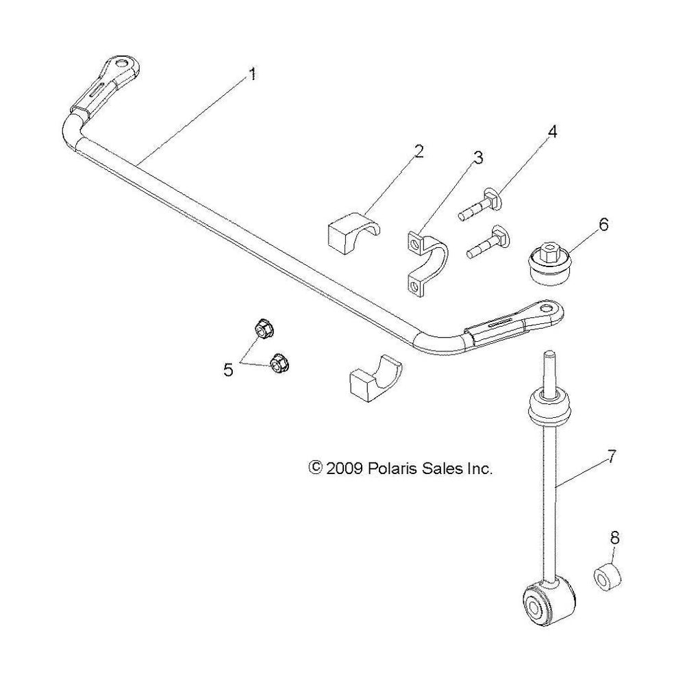 
                      
                        Polaris Ranger Weld-Stabalizer Bar, 1 in. x .135 in., Medium Gloss Medium Gloss Black, Genuine OEM Part 1017068-067, Qty 1
                      
                    