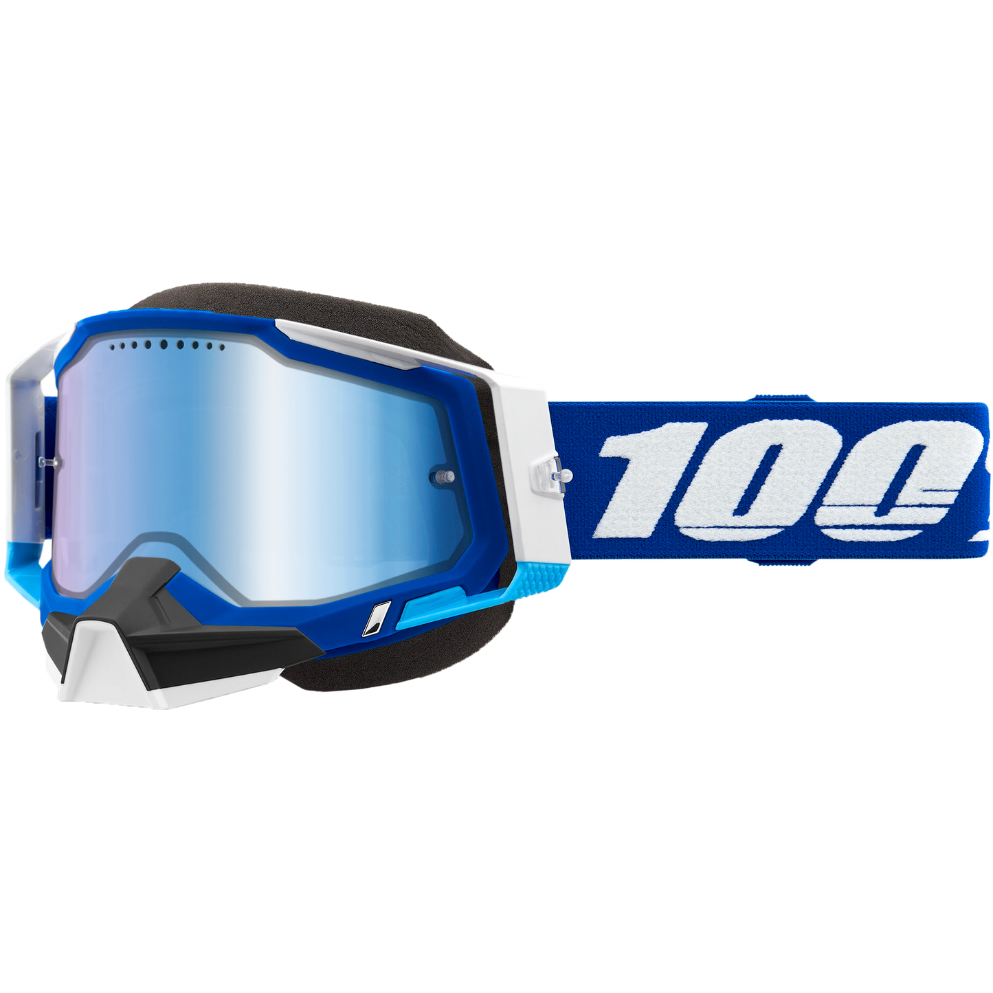 Racecraft 2 Snowmobile Goggle Blue W/Blue Mirror Lens