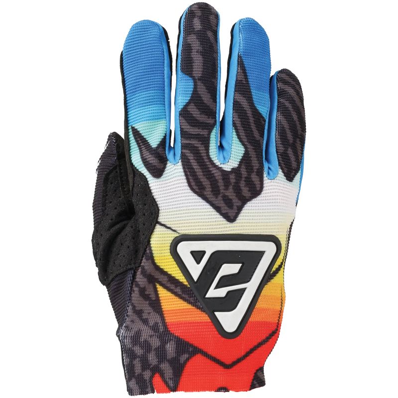 Answer 25 Aerlite Drip Gloves Black/White/Rainbow Youth - Medium