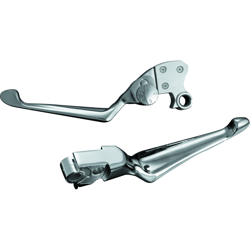 Kuryakyn Boss Blades With Adjustable Clutch 96-Up Cable Chrome