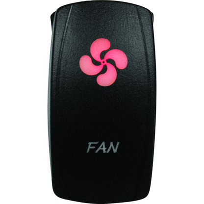 DragonFire Racing Lighted Switch Fan On/Off Red