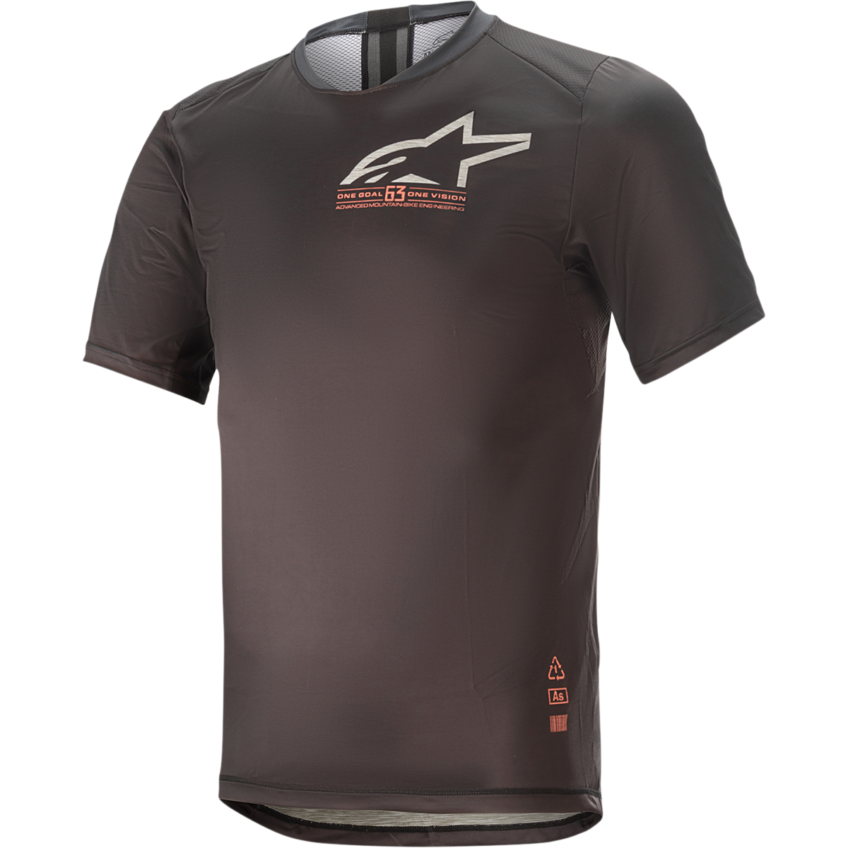 ALPINESTARS Alps 6.0 V2 Short-Sleeve Jersey - Black/Coral - Small 1763921-1793-SM