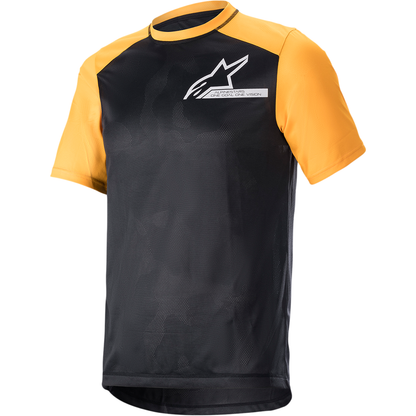 ALPINESTARS Alps 4.0 V2 Short-Sleeve Jersey - Black/Tangerine/White - Small 1765922-1402-SM