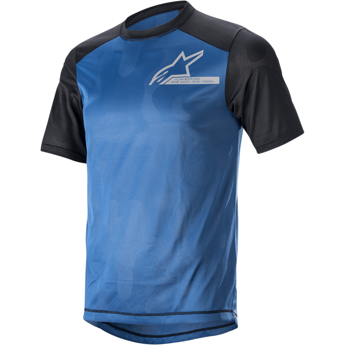 ALPINESTARS Alps 4.0 V2 Short-Sleeve Jersey - Blue/Black/Light Gray - XL 1765922-7318-XL