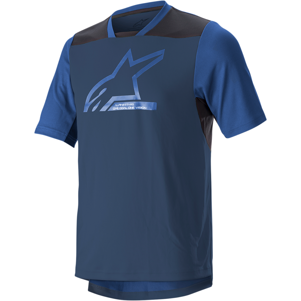 ALPINESTARS Drop 6.0 V2 Short-Sleeve Jersey - Midnight Blue/Black - Medium 1766322-7319-MD