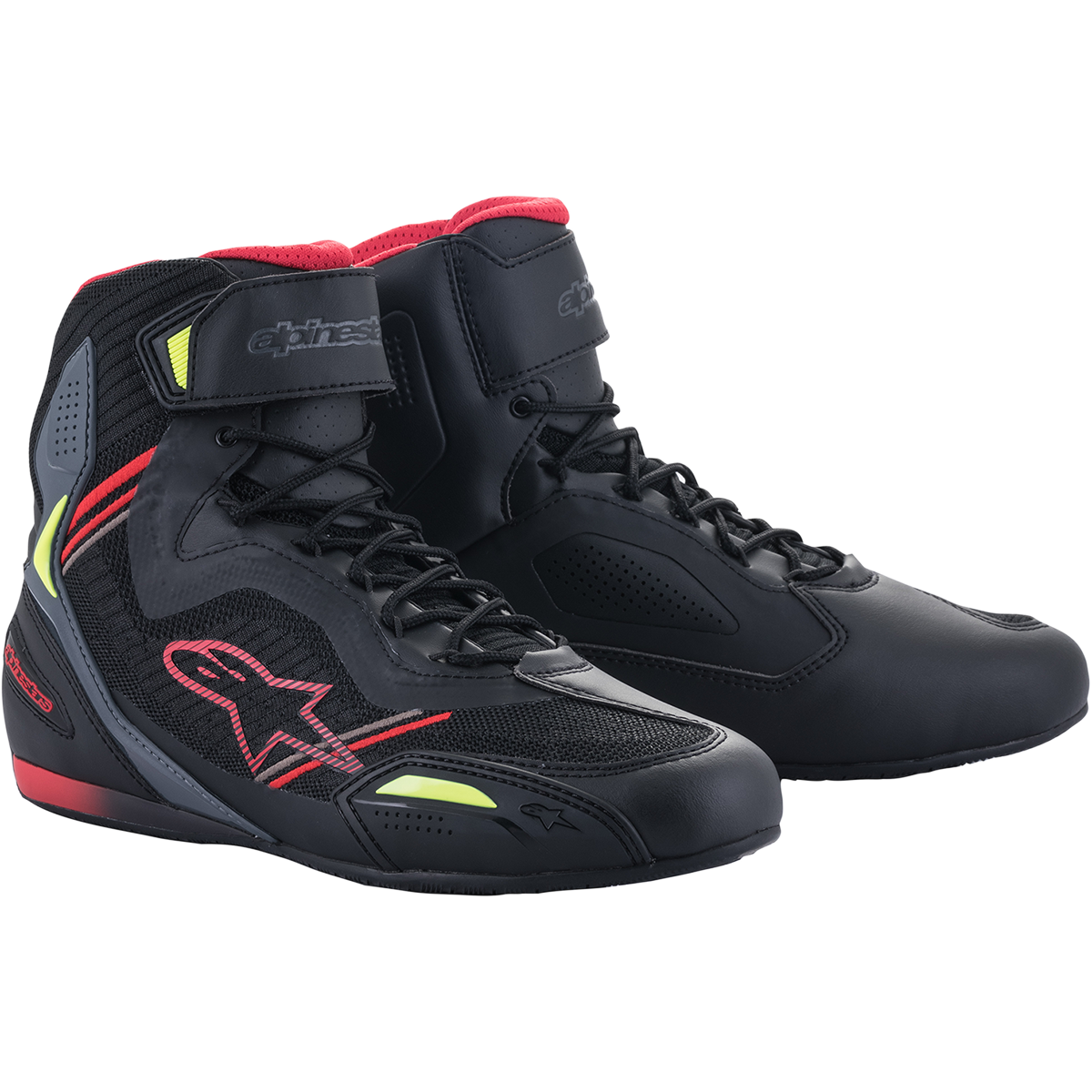 ALPINESTARS Faster-3 Rideknit? Shoes - Black/Red/Yellow - US 13.5 / EU 47.5 251031913613.5