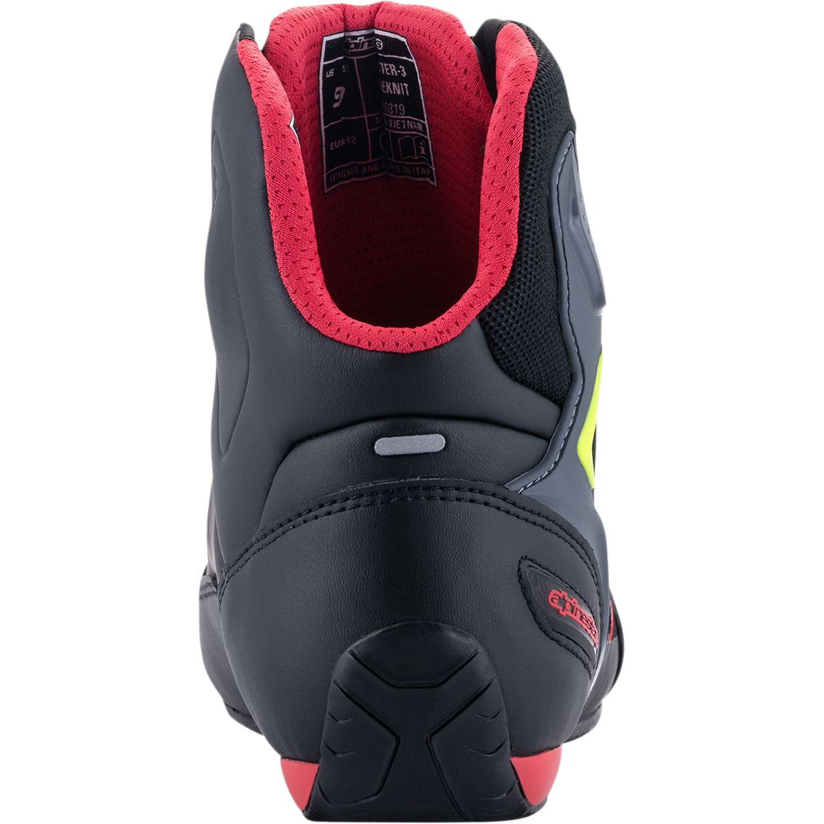 ALPINESTARS Faster-3 Rideknit? Shoes - Black/Red/Yellow - US 10 / EU 43 251031913610