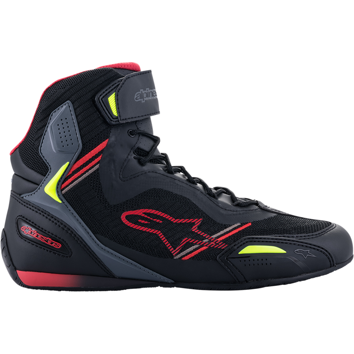 ALPINESTARS Faster-3 Rideknit? Shoes - Black/Red/Yellow - US 14 / EU 48 251031913614