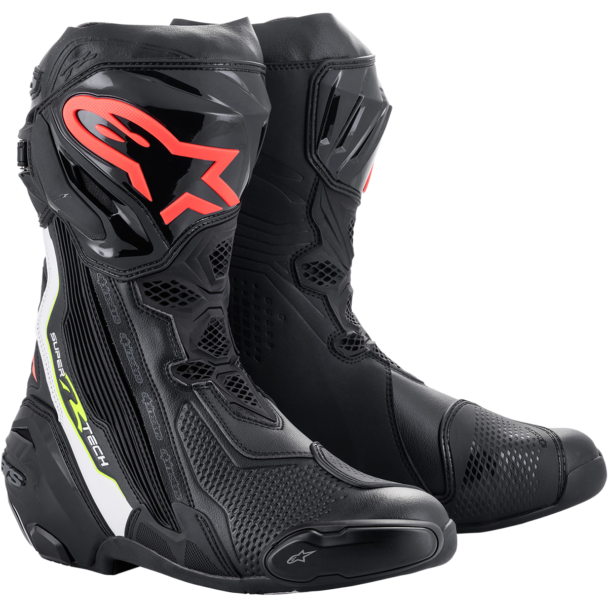 ALPINESTARS Supertech R Boots - Black/Red - US 12 / EU 47 2220021-1236-47