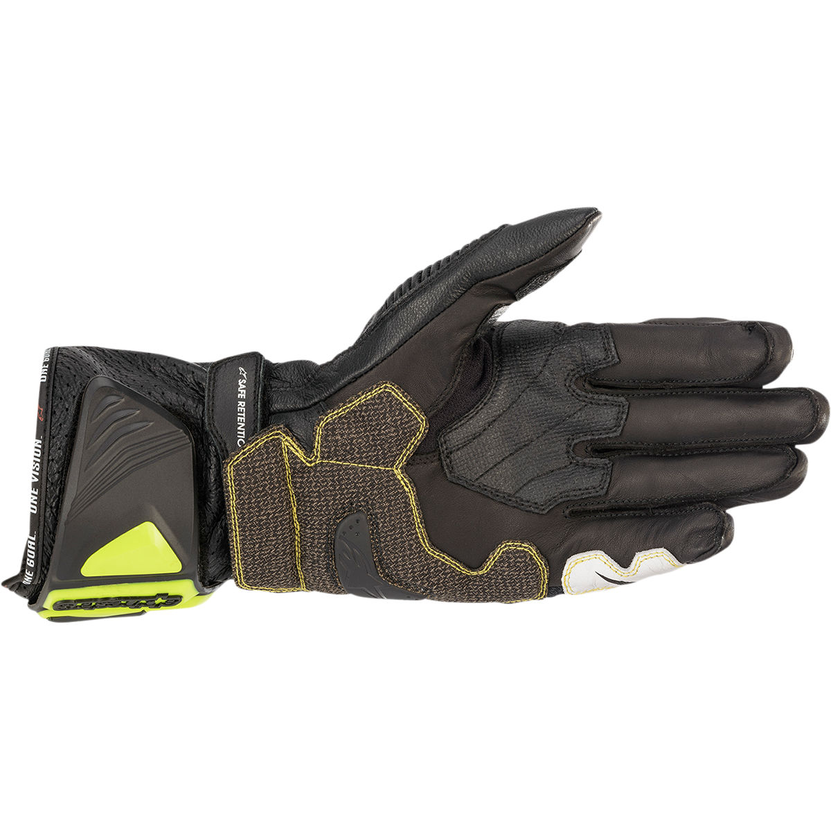 ALPINESTARS GP Tech V2 S Gloves - Black/Fluo Yellow/White/Fluo Red - 3XL 3556422-1503-3X