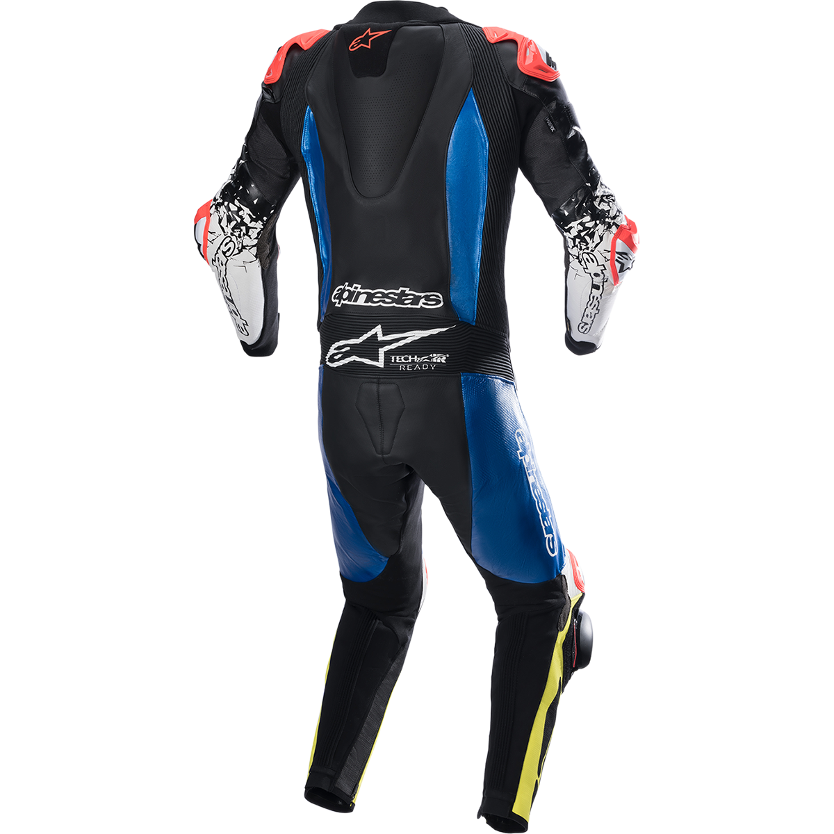 ALPINESTARS GP Tech v4 Leather Suit - Black/Blue/Yellow Fluo - US 48 / EU 58 3156822-1075-58