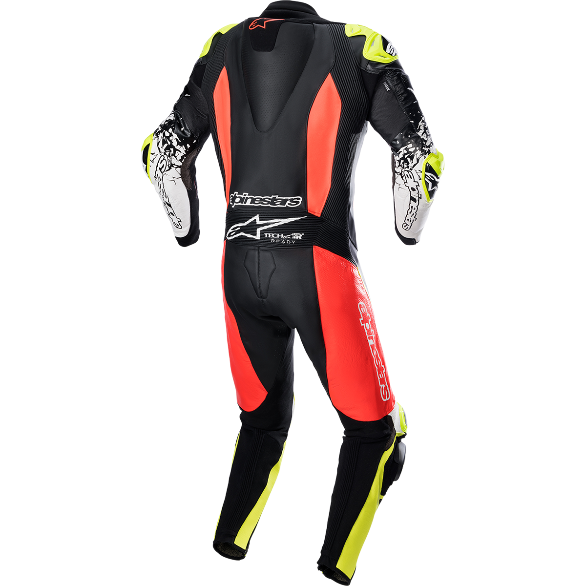 ALPINESTARS GP Tech v4 Leather Suit - Black/Red/Yellow Fluo - US 44 / EU 54 3156822-1355-54