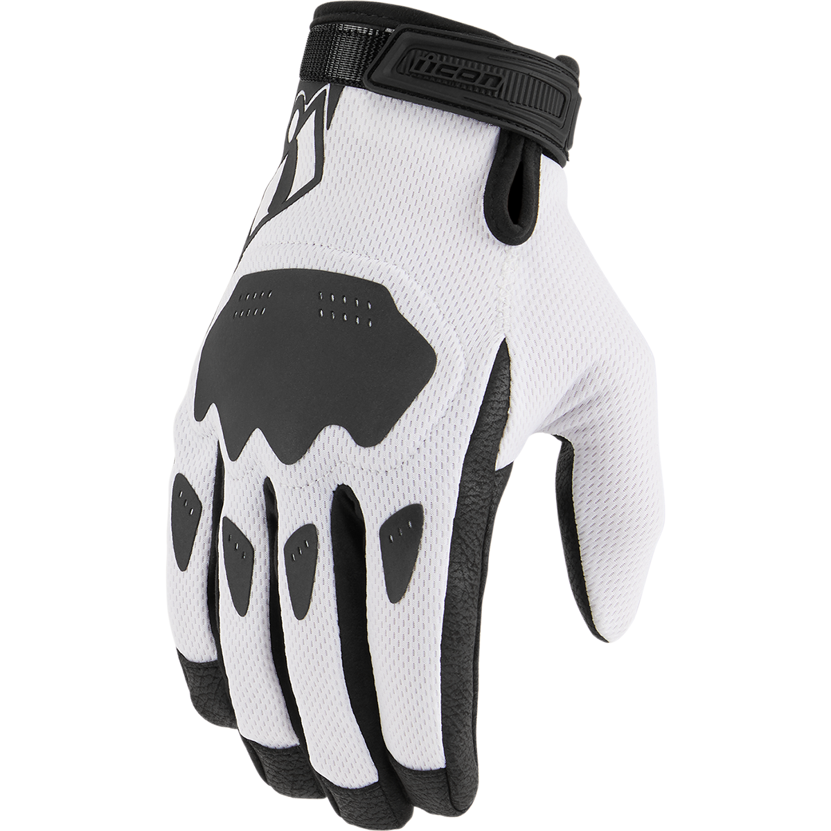 ICON Hooligan* CE Gloves - White - Medium 3301-4391