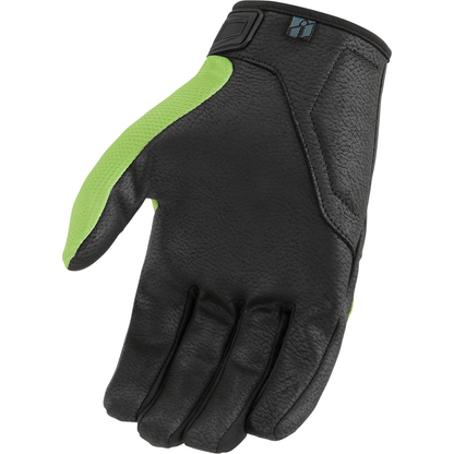 ICON Hooligan* CE Gloves - Green - Small 3301-4366